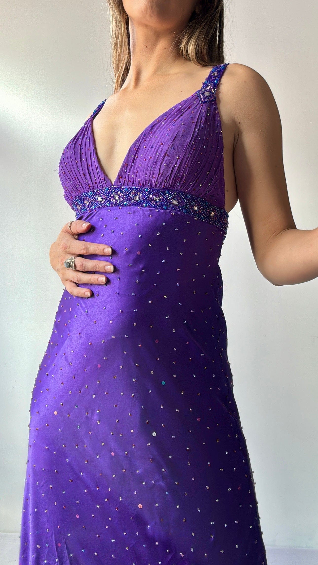 Sistergolden Dress Vintage Violet Y2k Gown