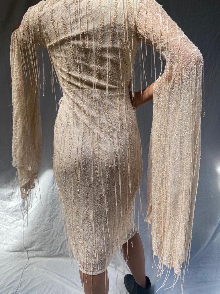 SisterGolden Dress Winged Egret Dress