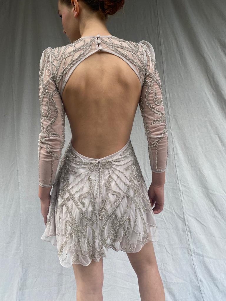 Anastasia deals silver dress