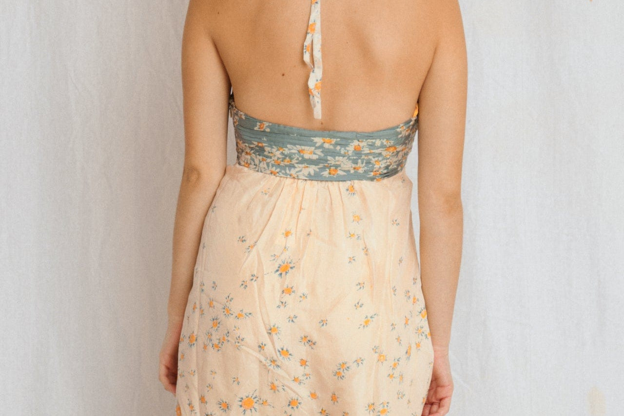 SisterGolden Dresses Daisy Silk Halter Dress