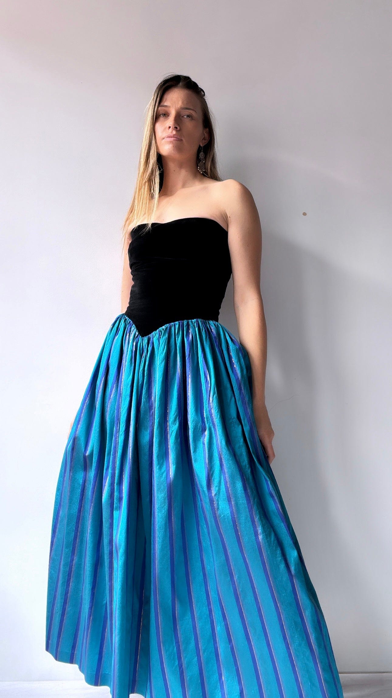 SisterGolden Dresses Silk Ocean Vintage Dress