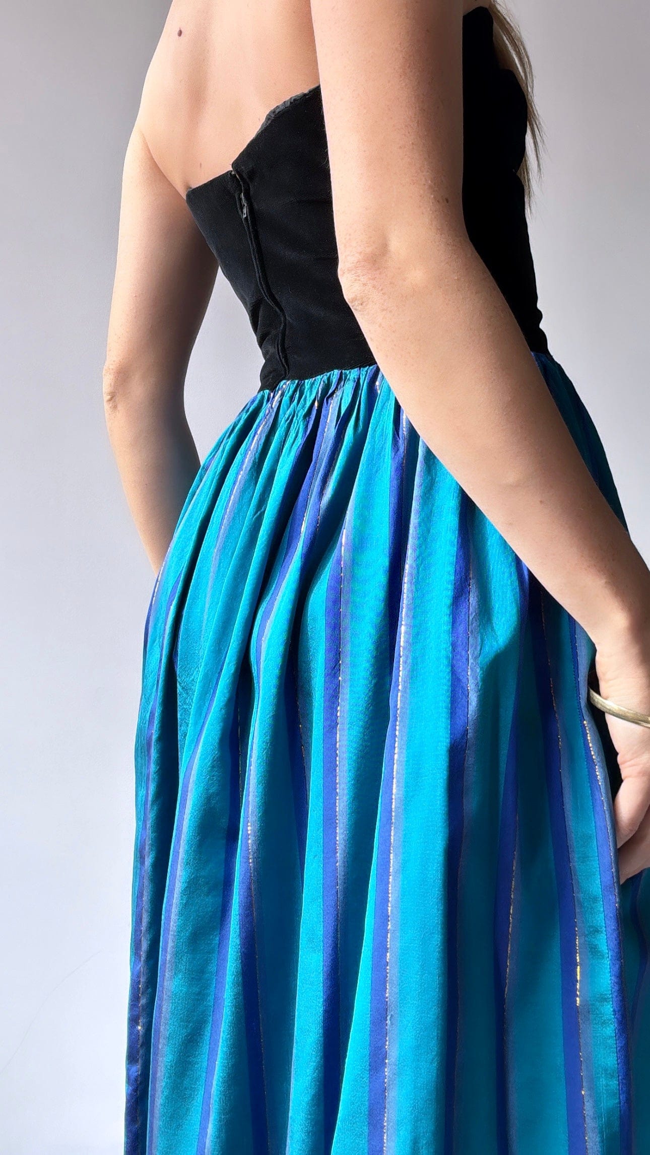 SisterGolden Dresses Silk Ocean Vintage Dress