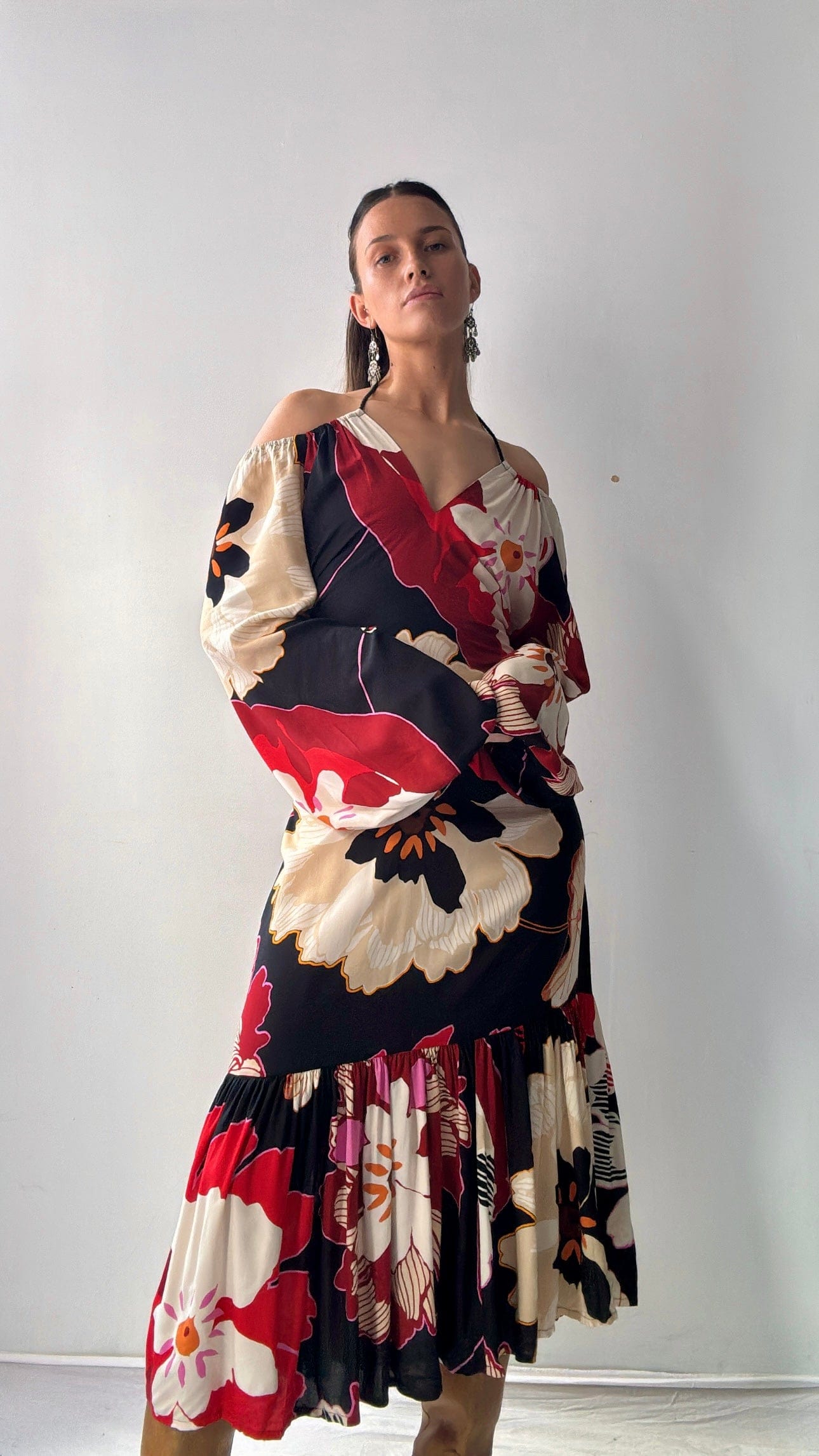 Flowers & Frills Maxi Dress, Sistergolden, Sistergolden