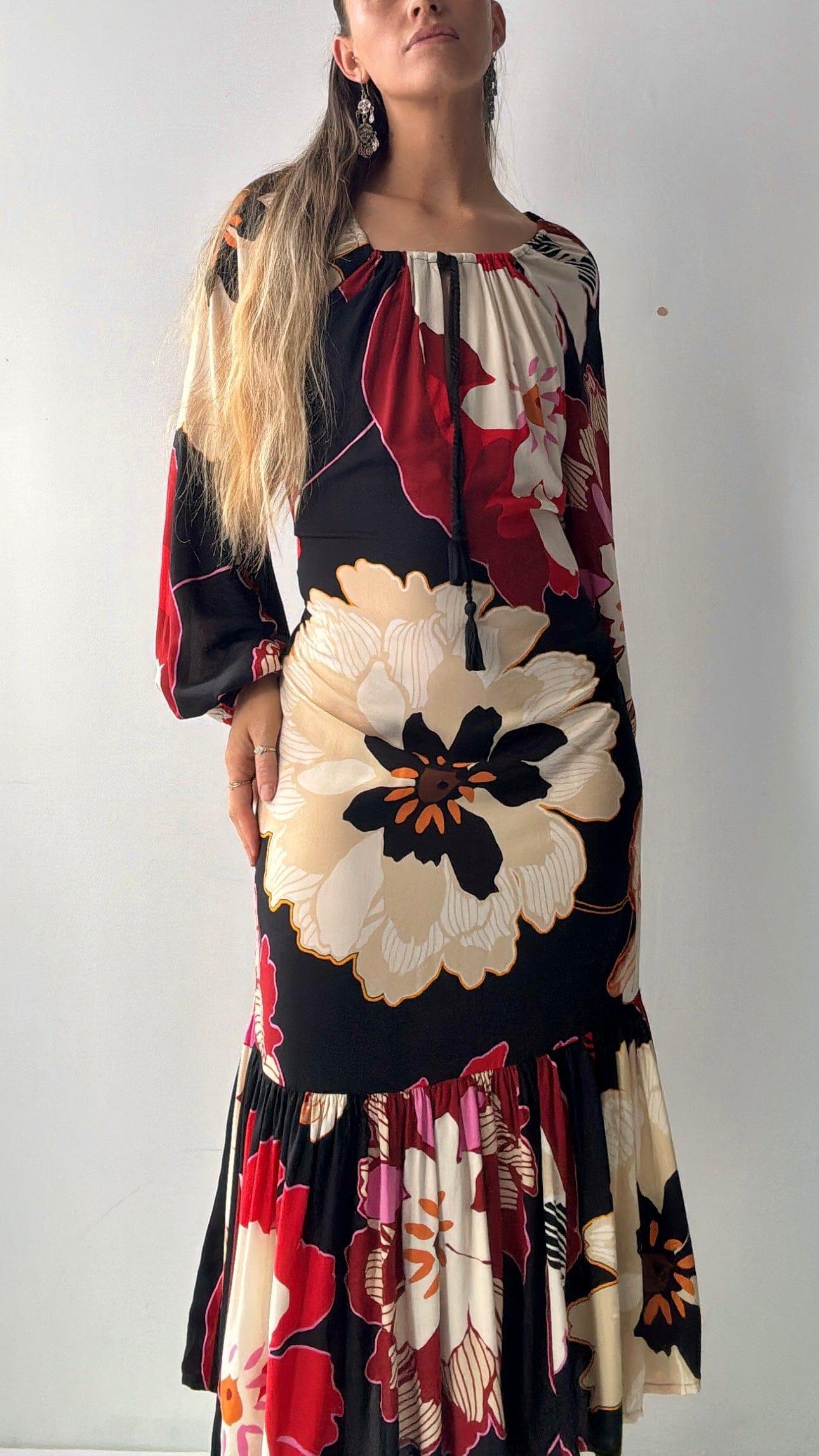 Flowers & Frills Maxi Dress, Sistergolden, Sistergolden