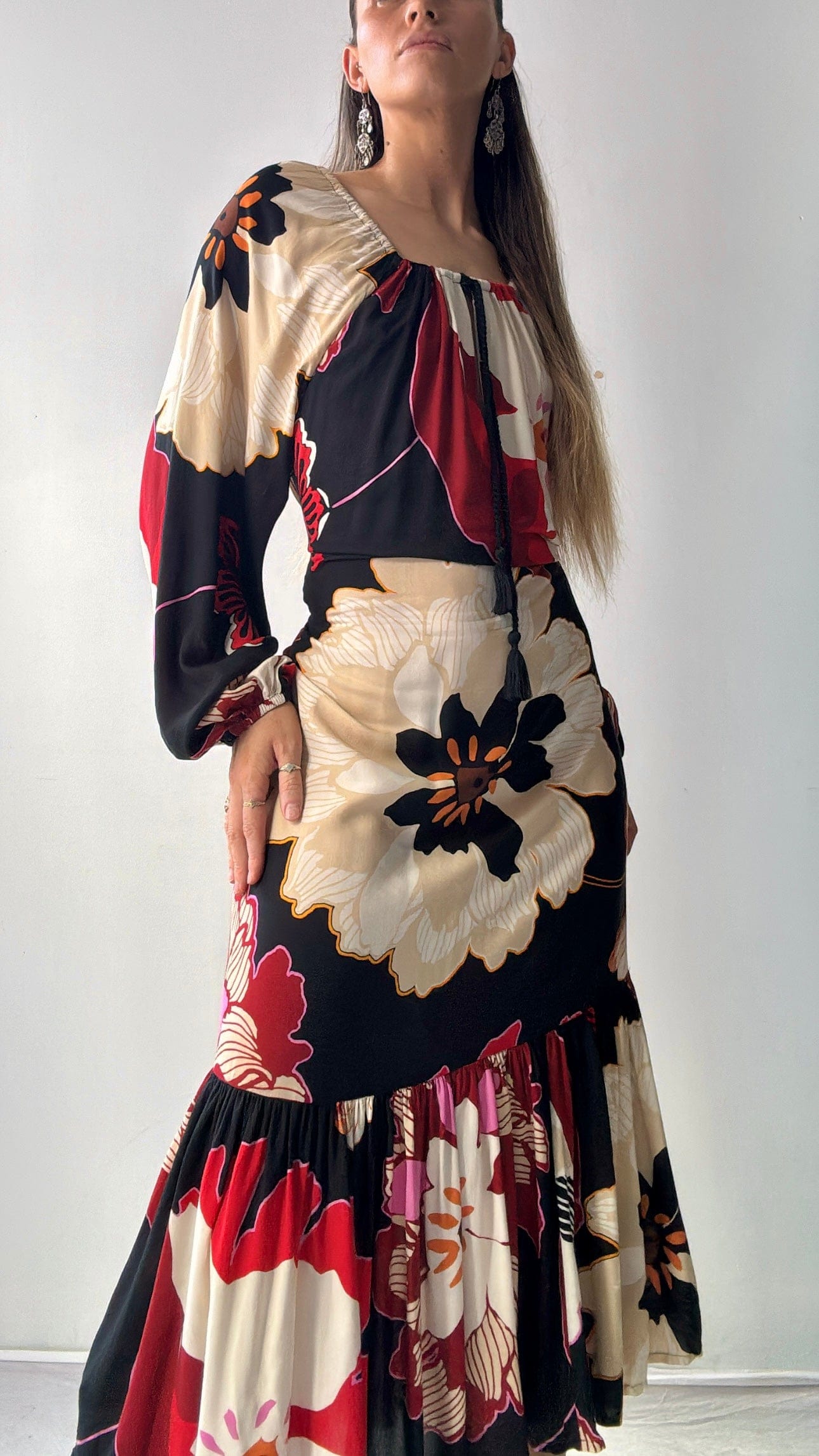Flowers & Frills Maxi Dress, Sistergolden, Sistergolden