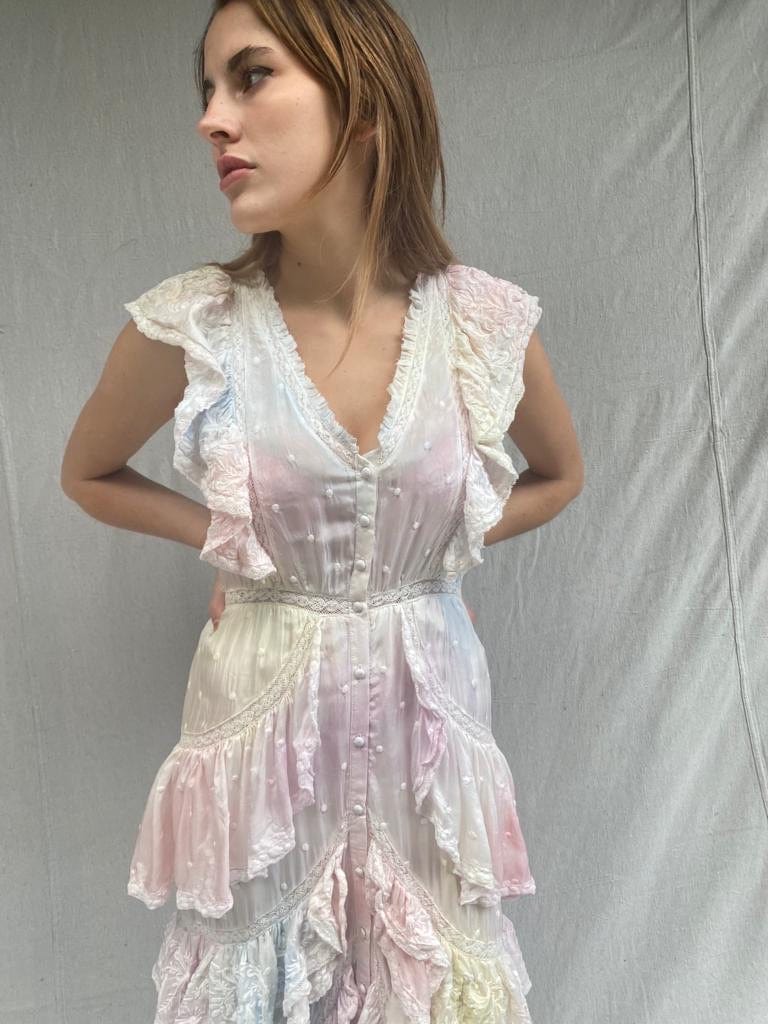 Love Shack Frilled Fancy Silk Dress, Sistergolden, Sistergolden