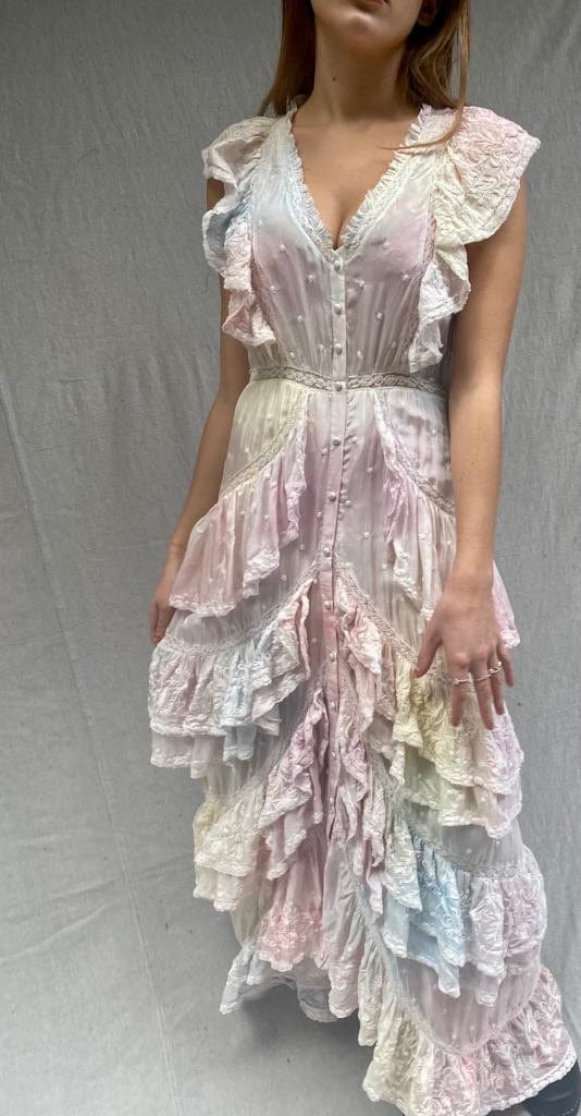 Love Shack Frilled Fancy Silk Dress, Sistergolden, Sistergolden
