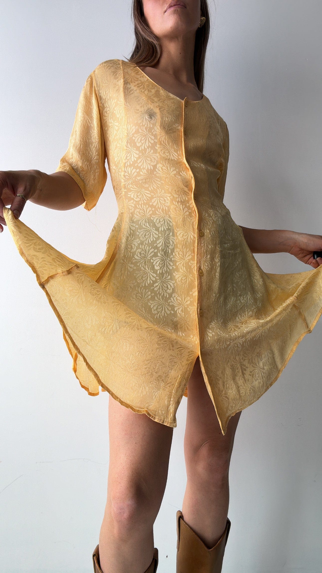 Sistergolden Ganni Esmeralda Dress Mandarin