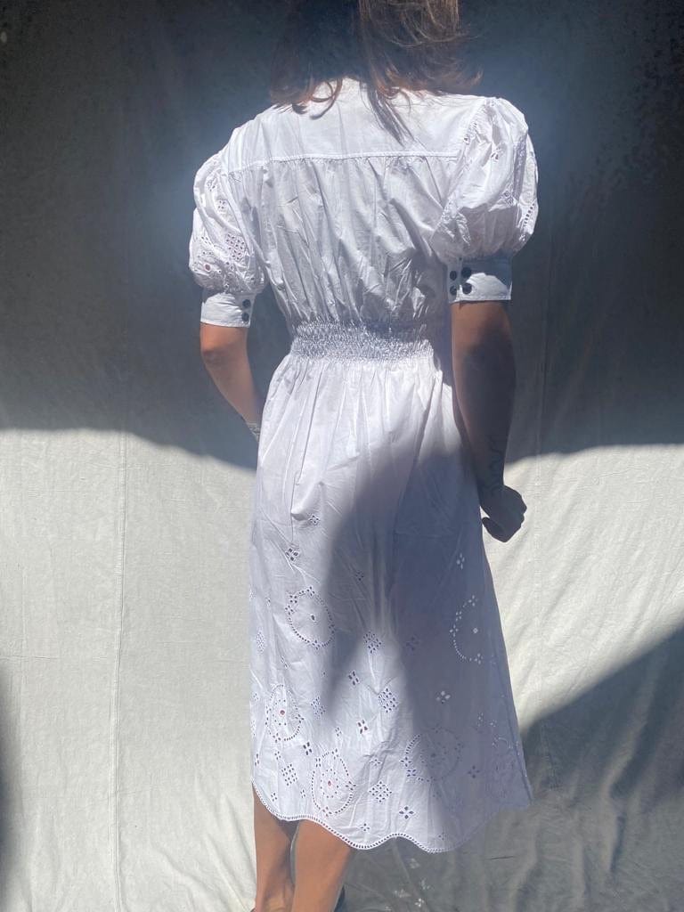 Sistergolden Ganni Ingalls Cutwork Lace Dress