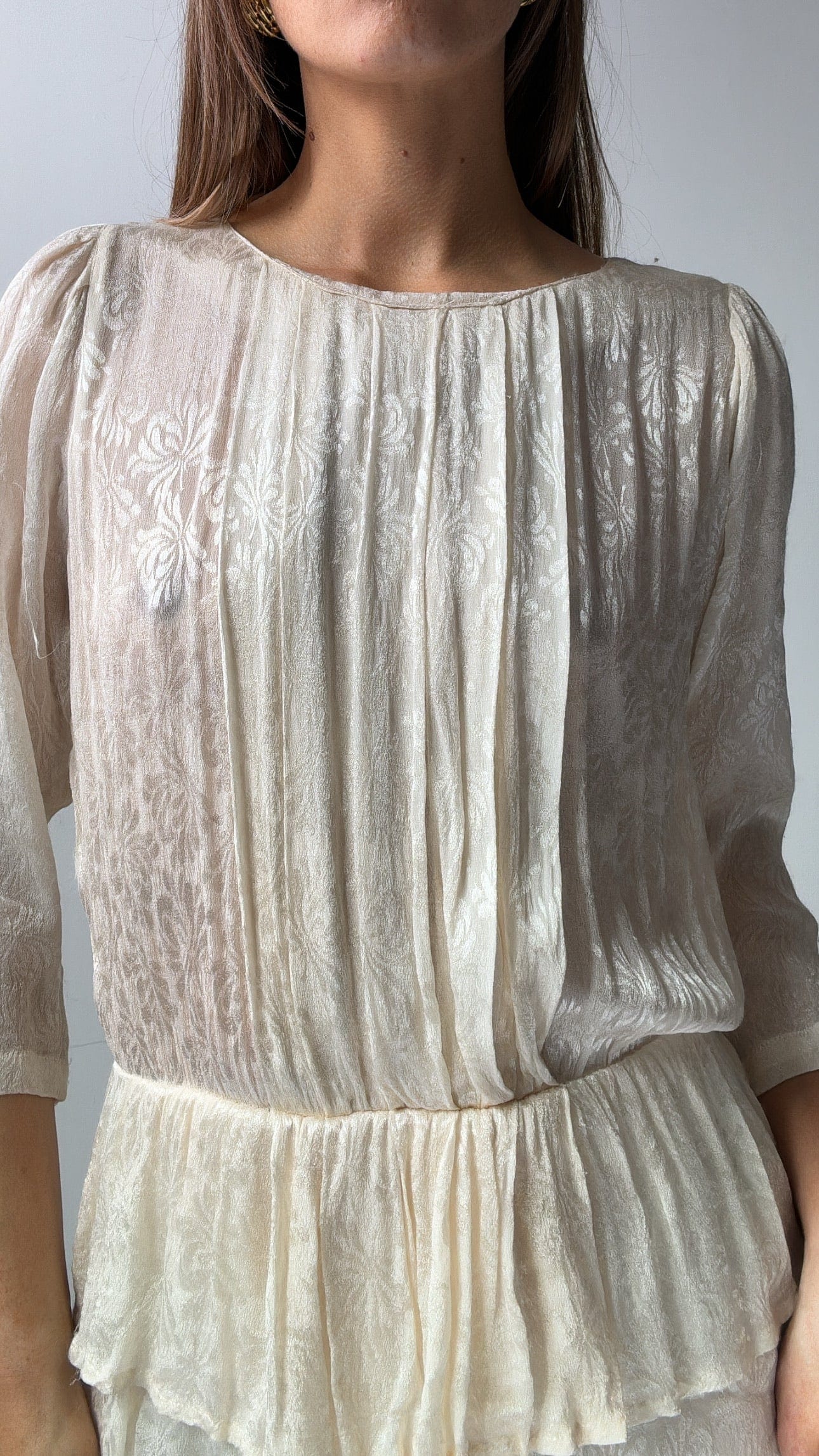 Sistergolden Ganni Jasmine Dress Cream