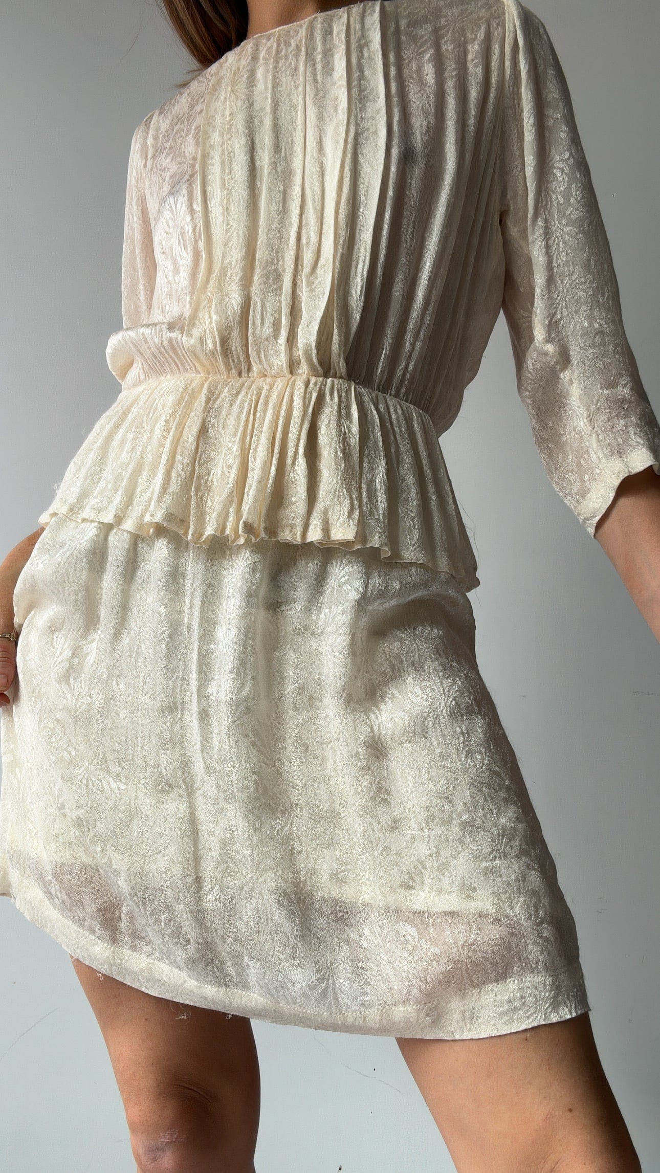 Sistergolden Ganni Jasmine Dress Cream