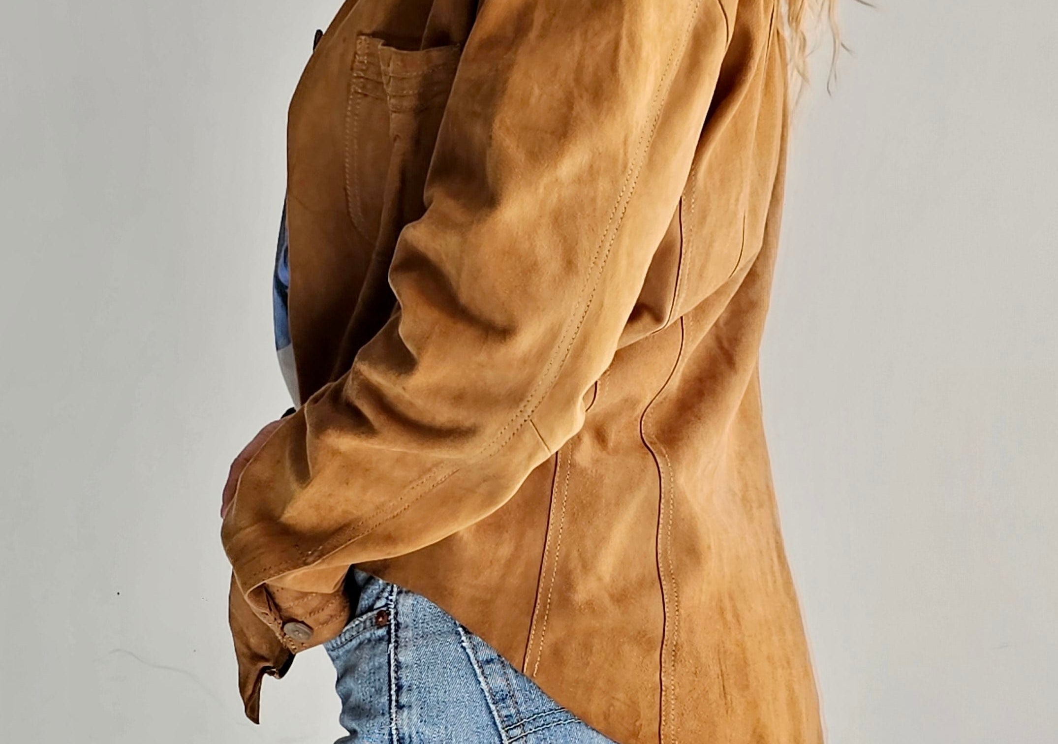 Sistergolden Gia Vintage Suede Shacket