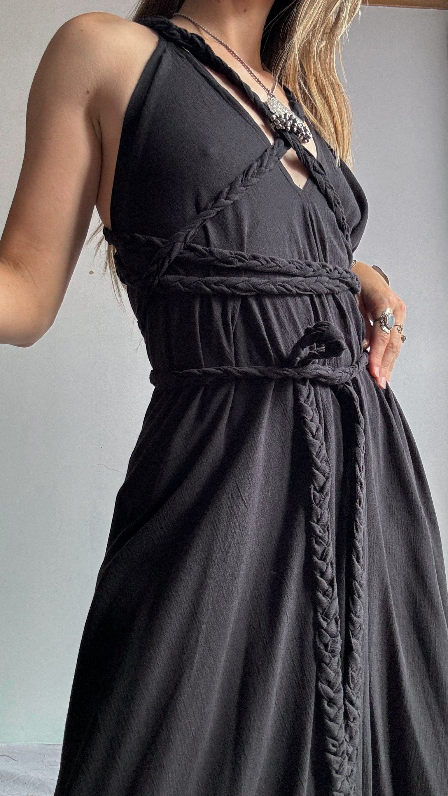 Grecian Dress Black, Sistergolden, Sistergolden