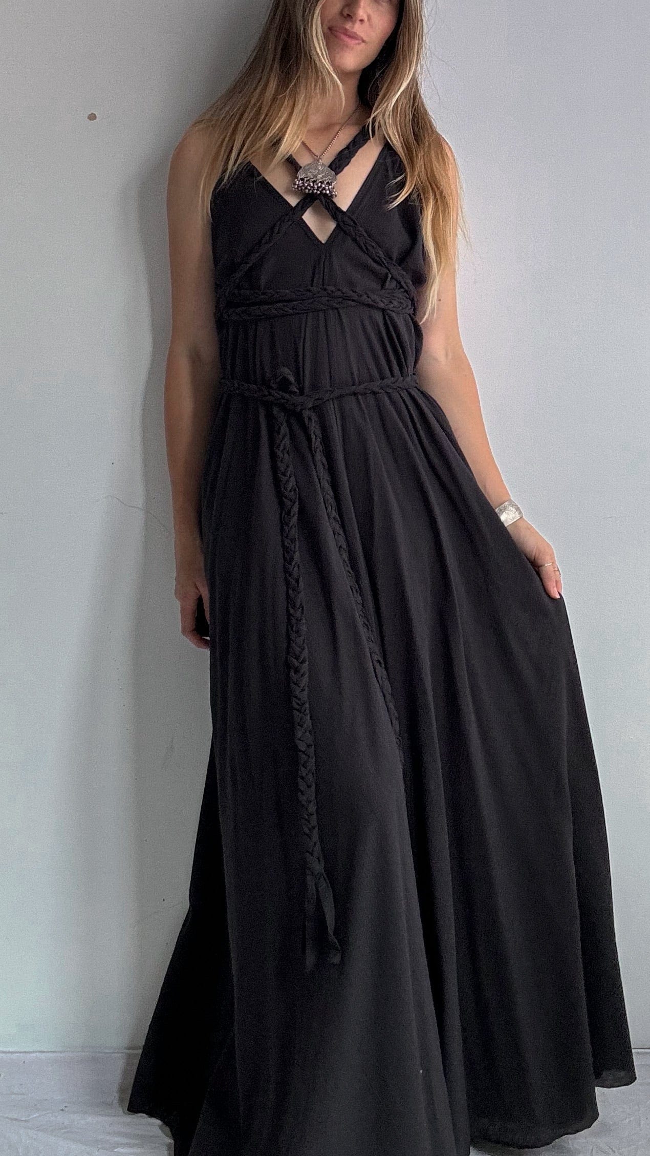 Grecian Dress Black, Sistergolden, Sistergolden