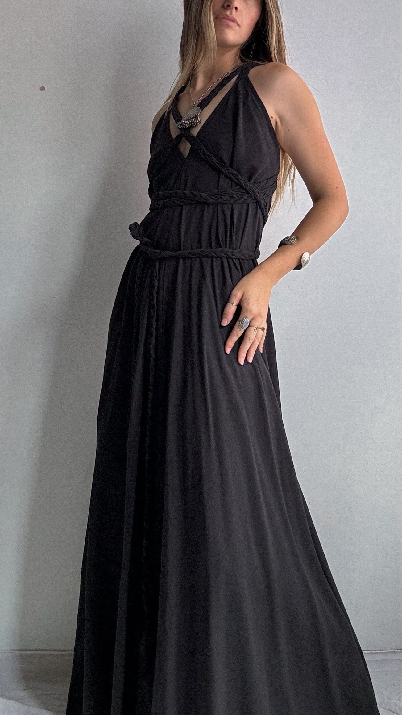 Grecian Dress Black, Sistergolden, Sistergolden