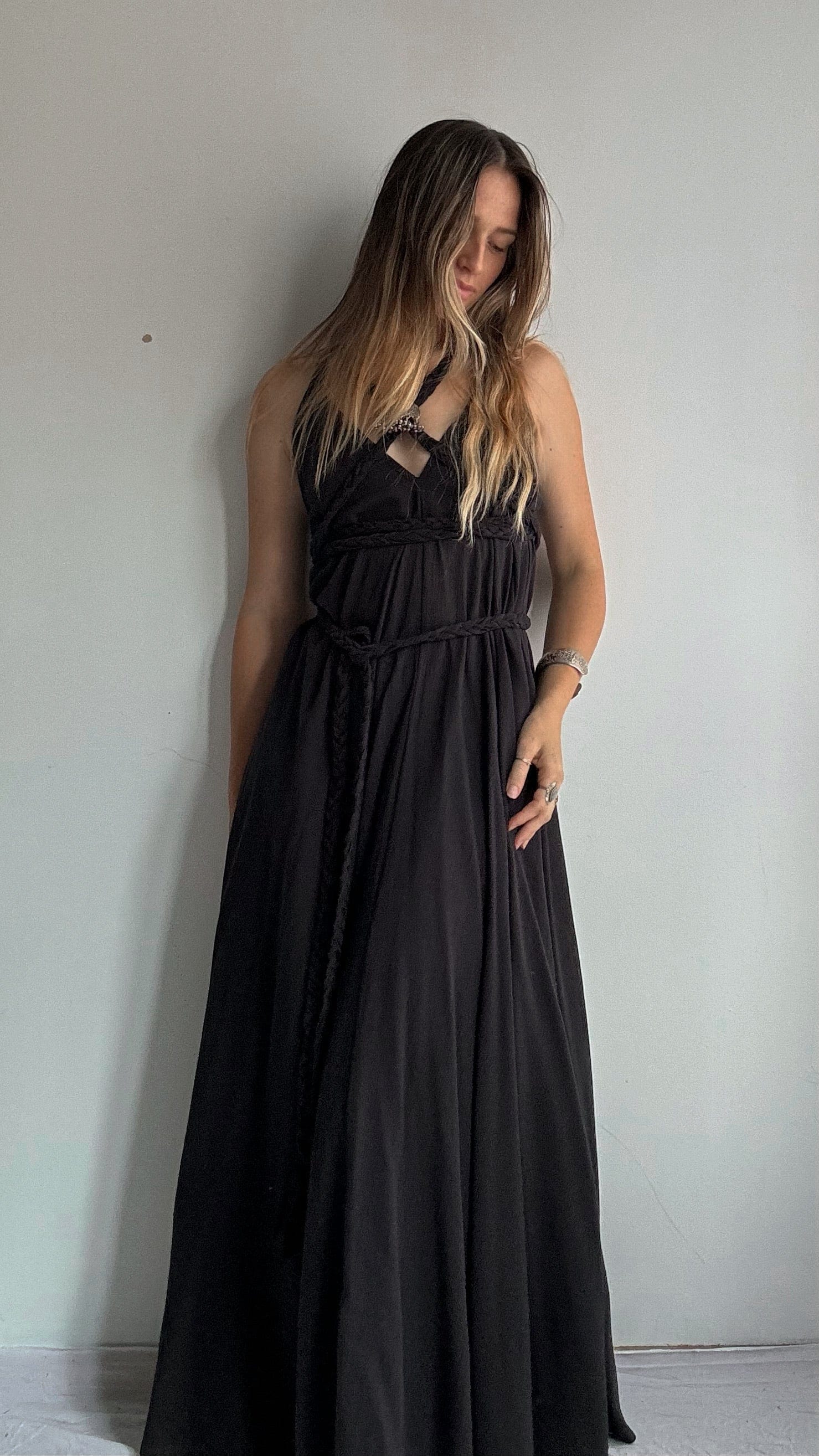 Grecian Dress Black, Sistergolden, Sistergolden