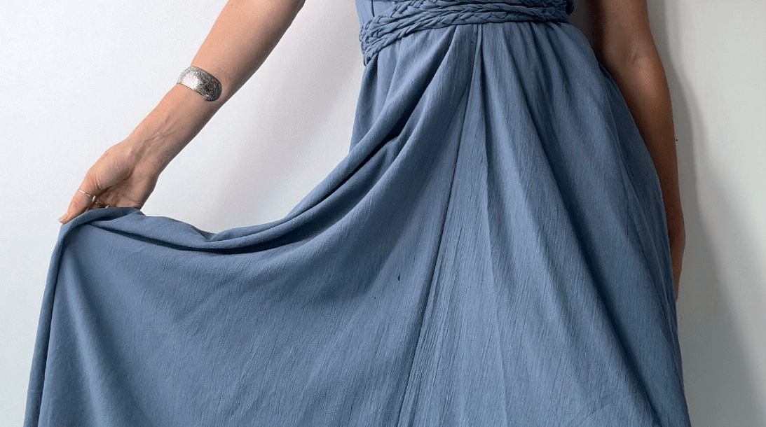 Sistergolden Grecian Dress Blue