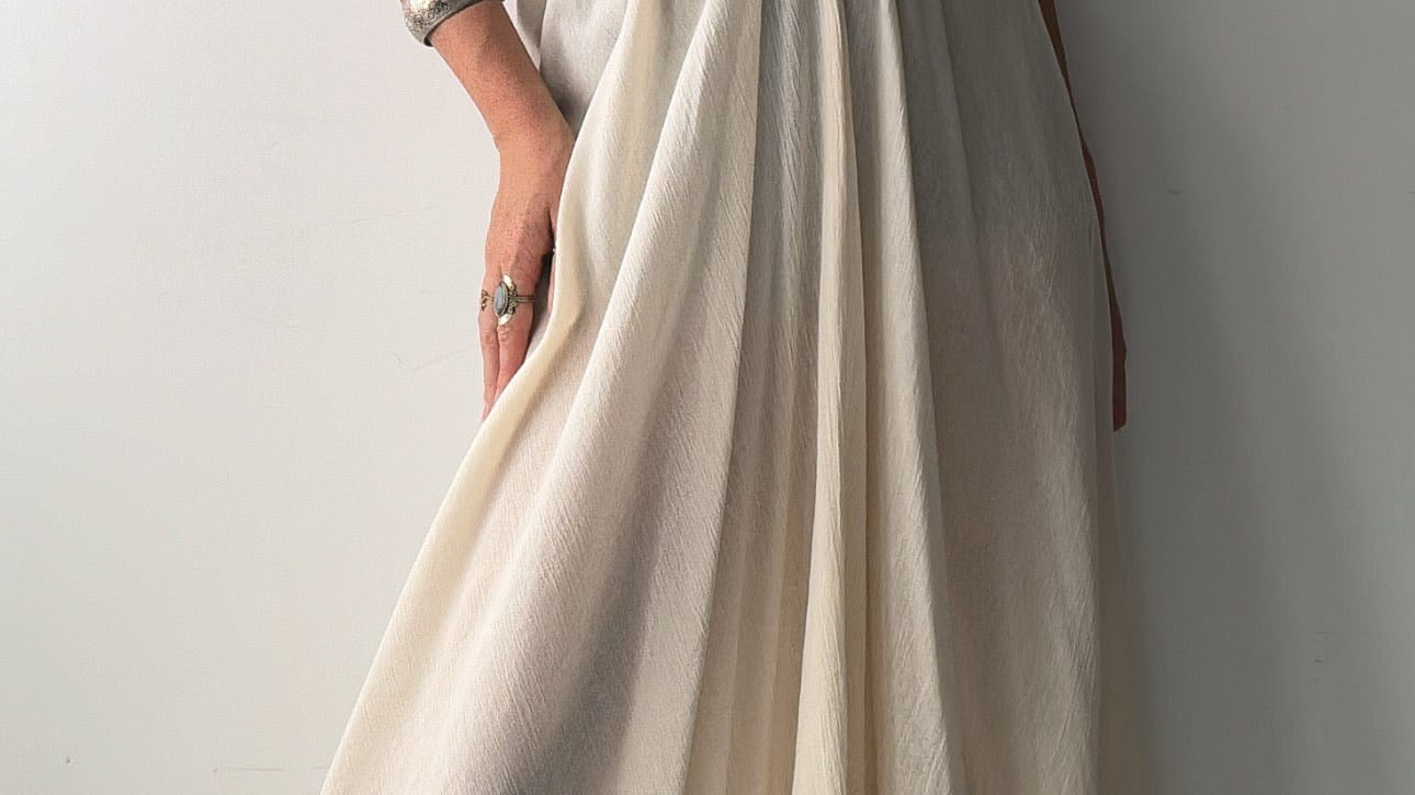 Grecian Dress Cream, Sistergolden, Sistergolden