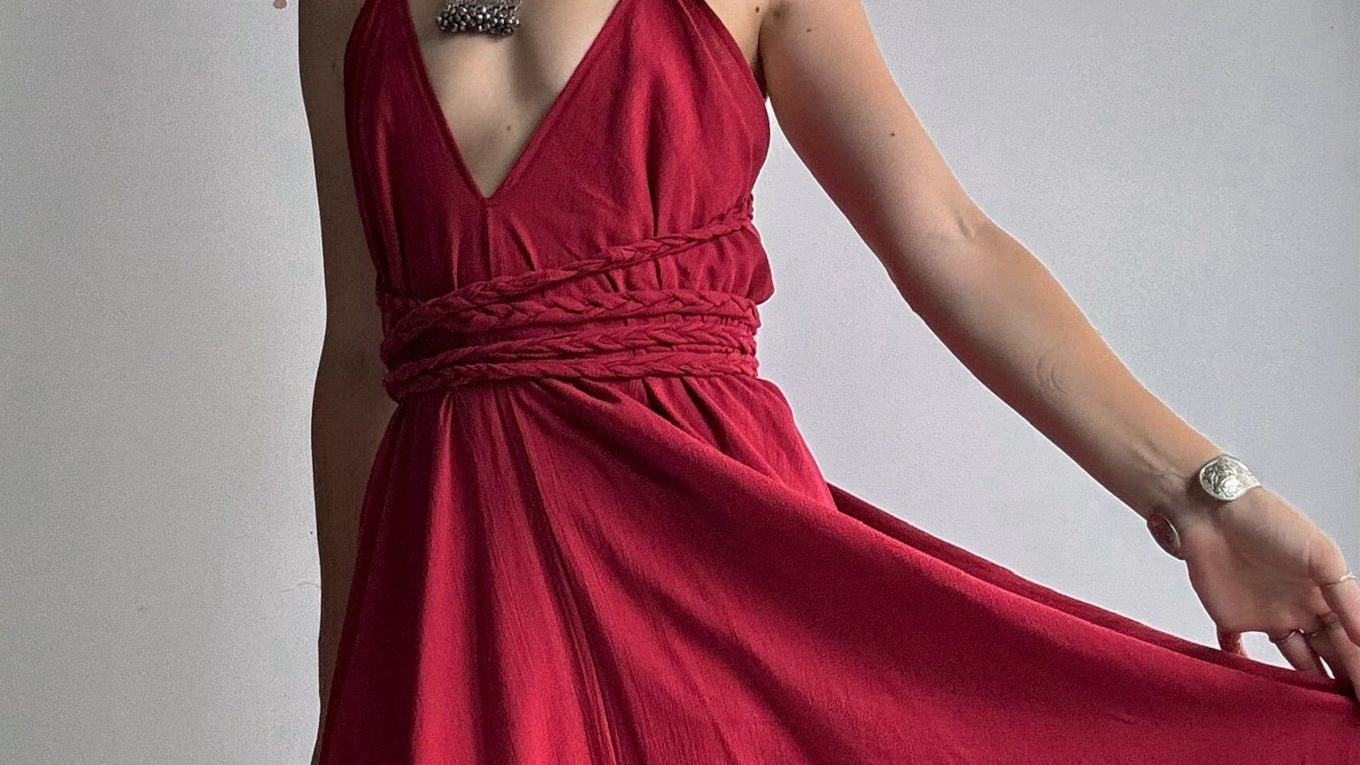 Grecian Dress Red, Sistergolden, Sistergolden