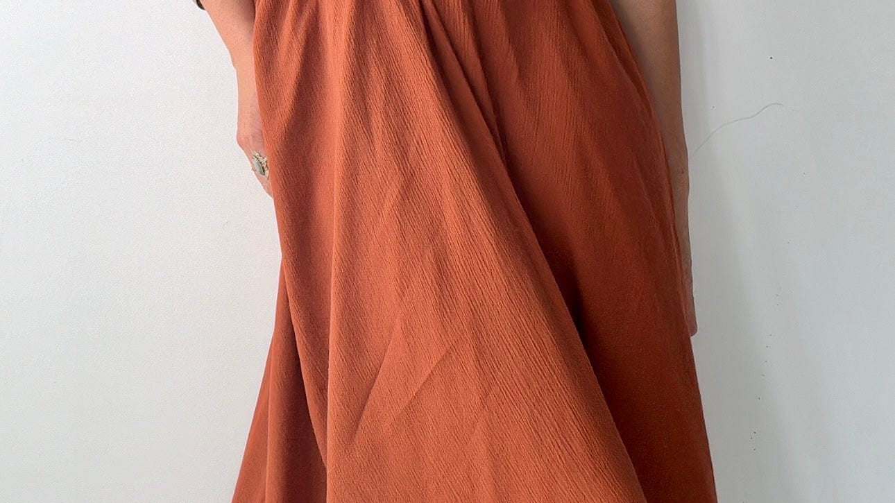 Sistergolden Grecian Dress Rust
