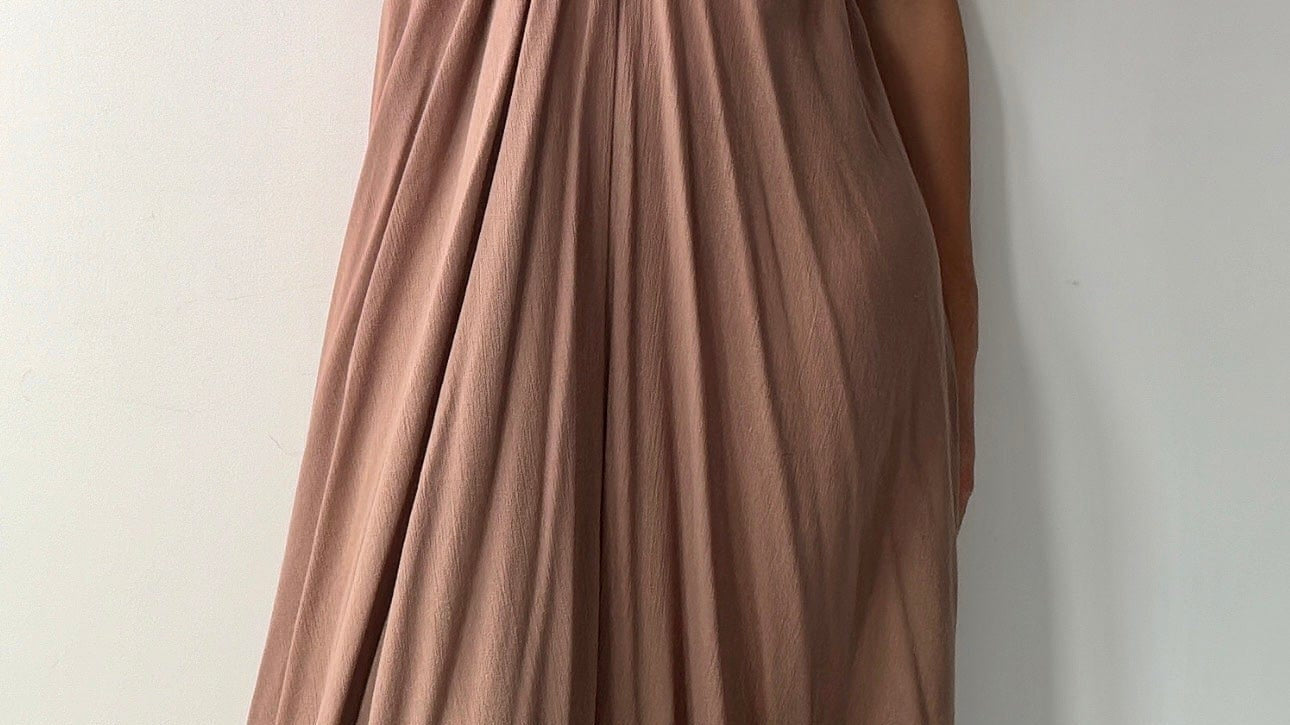 Sistergolden Grecian Dress Taupe