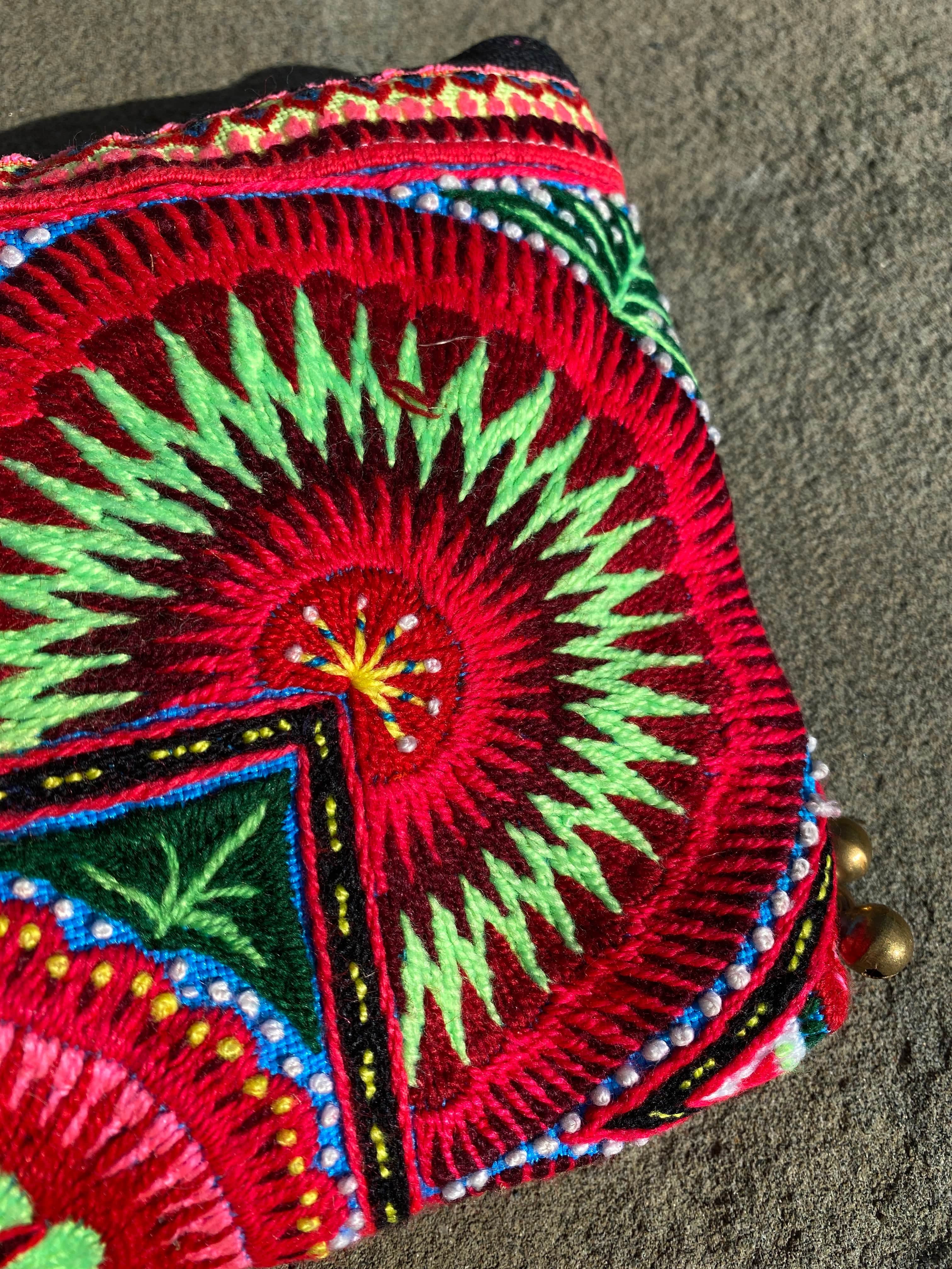 SisterGolden Hmong Orchid Clutch