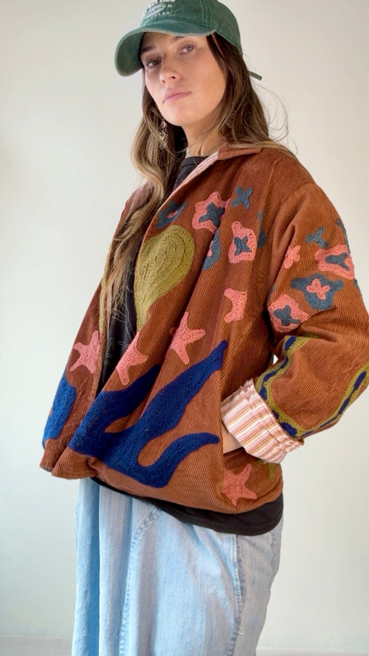 Sistergolden Horse Shoe Cord Jacket Brown