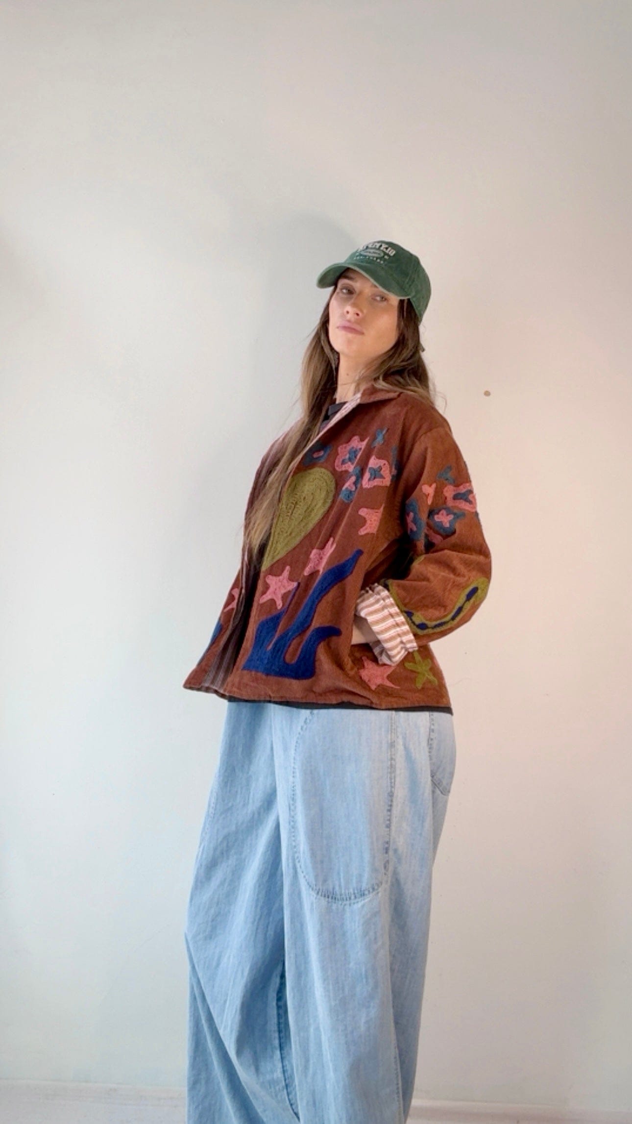 Sistergolden Horse Shoe Cord Jacket Brown