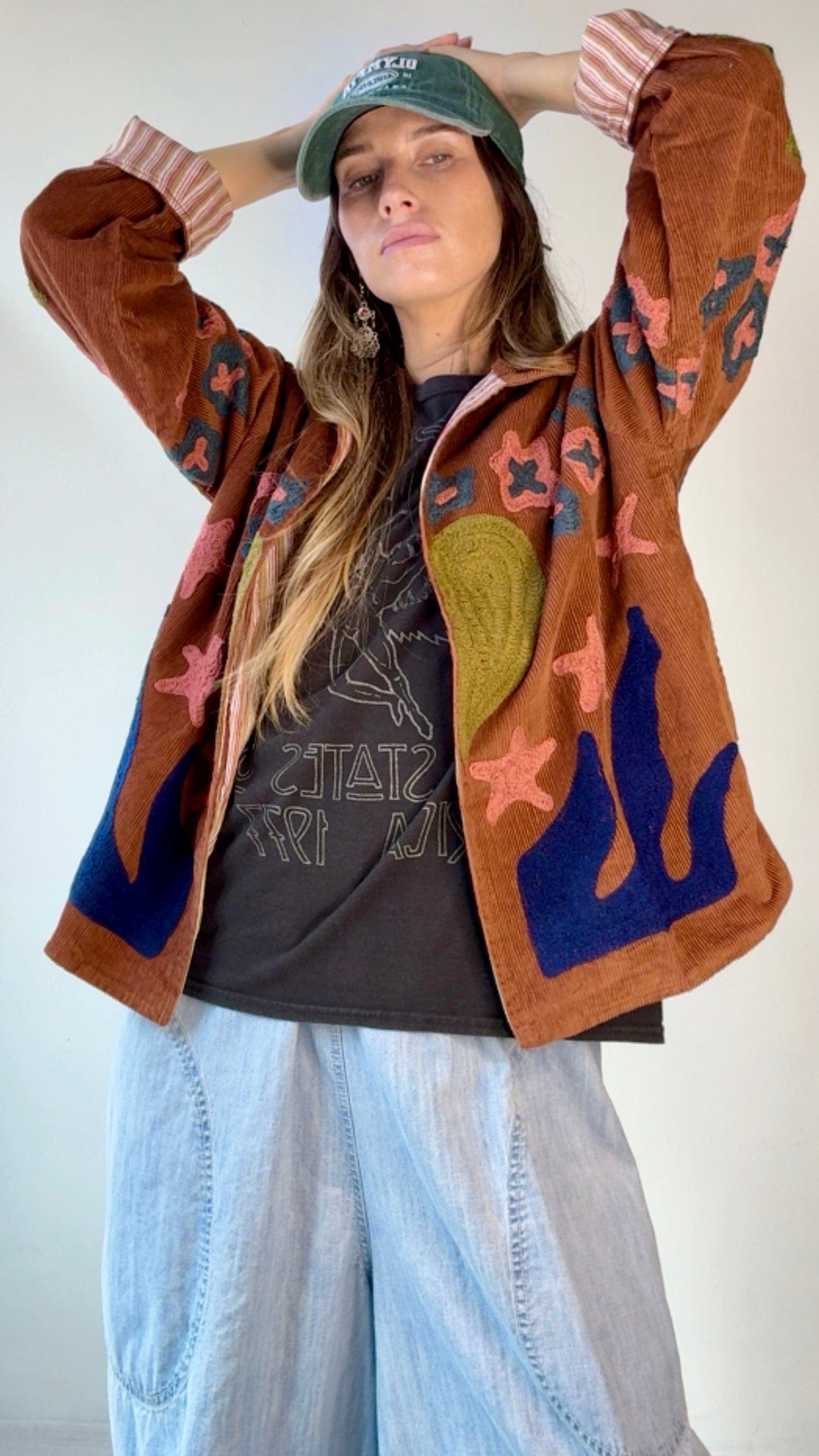 Sistergolden Horse Shoe Cord Jacket Brown