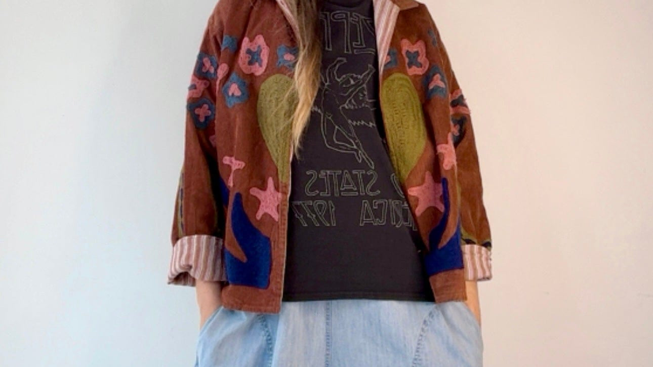 Sistergolden Horse Shoe Cord Jacket Brown
