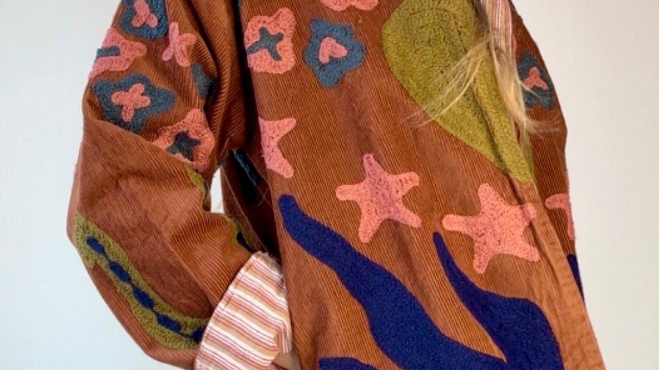Sistergolden Horse Shoe Cord Jacket Brown