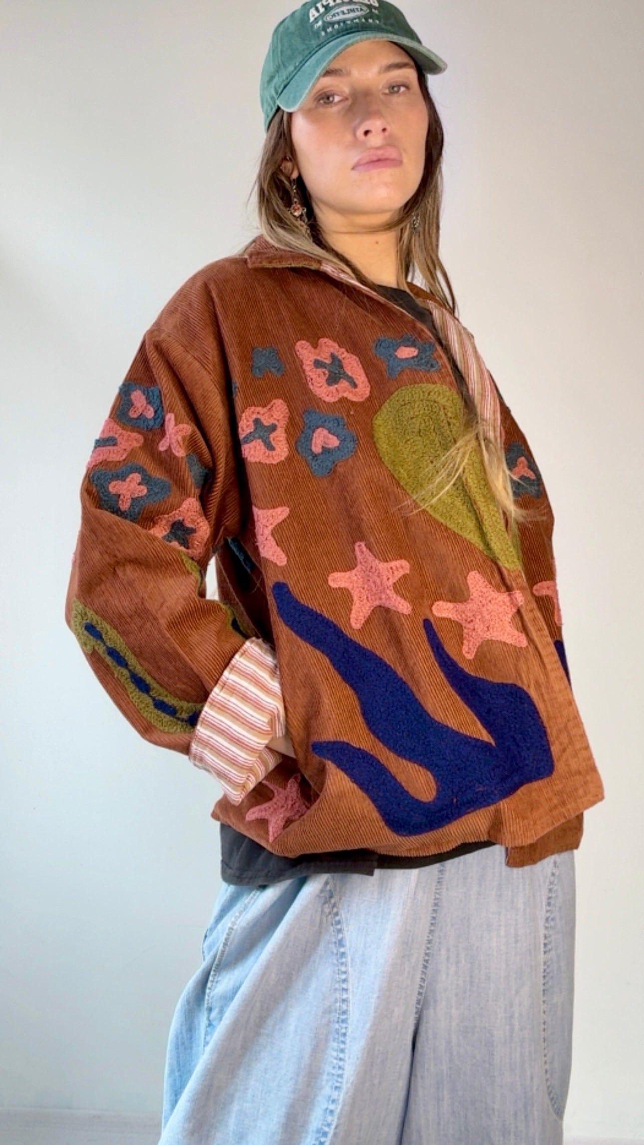 Sistergolden Horse Shoe Cord Jacket Brown