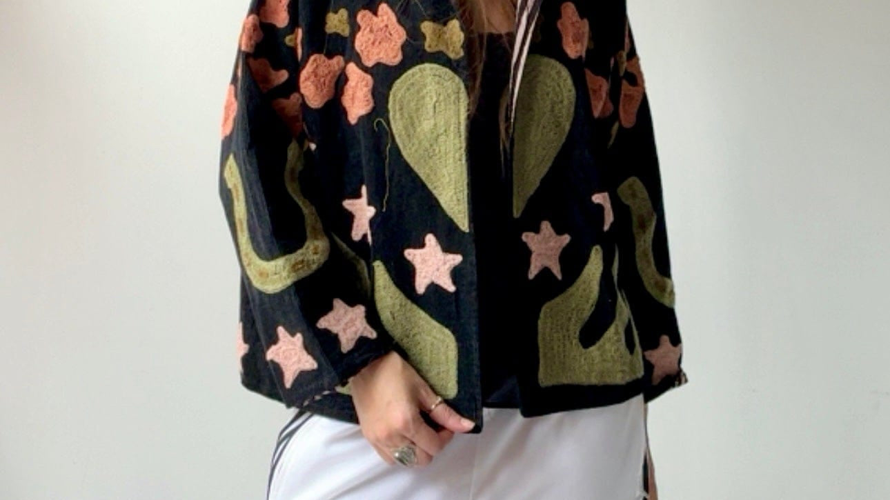Sistergolden Horseshoe Cord Jacket Black
