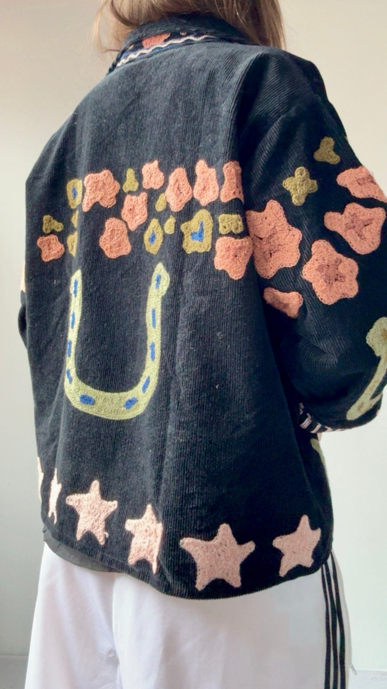 Sistergolden Horseshoe Cord Jacket Black