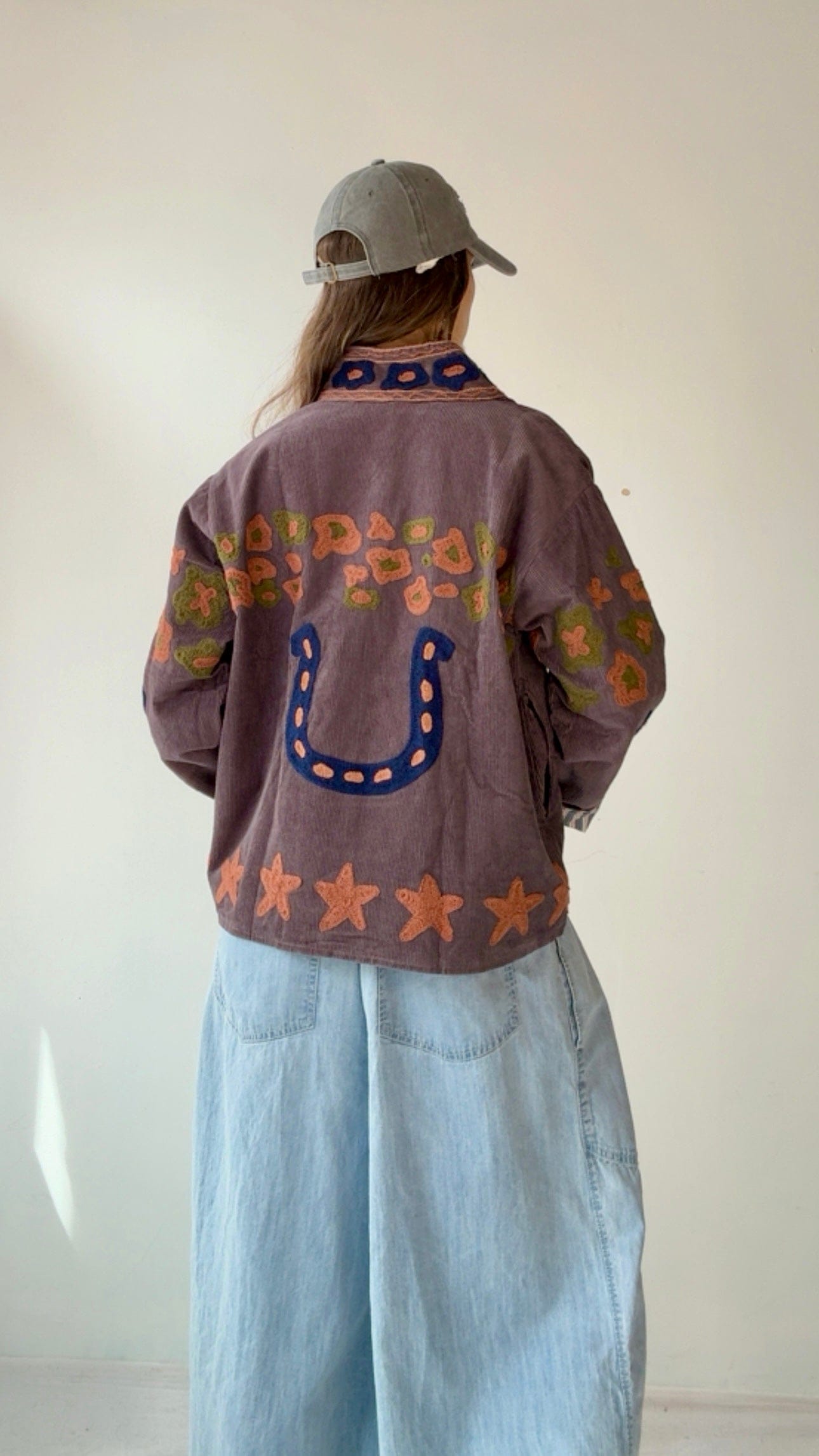 Sistergolden Horseshoe Cord Jacket Grey