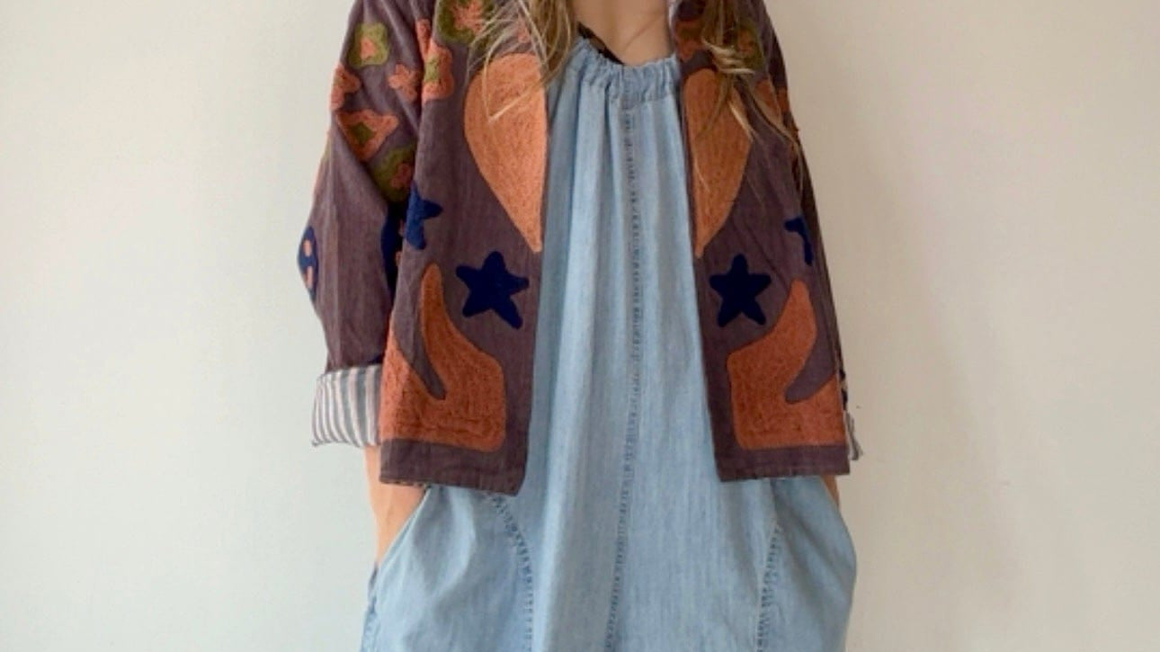 Sistergolden Horseshoe Cord Jacket Grey