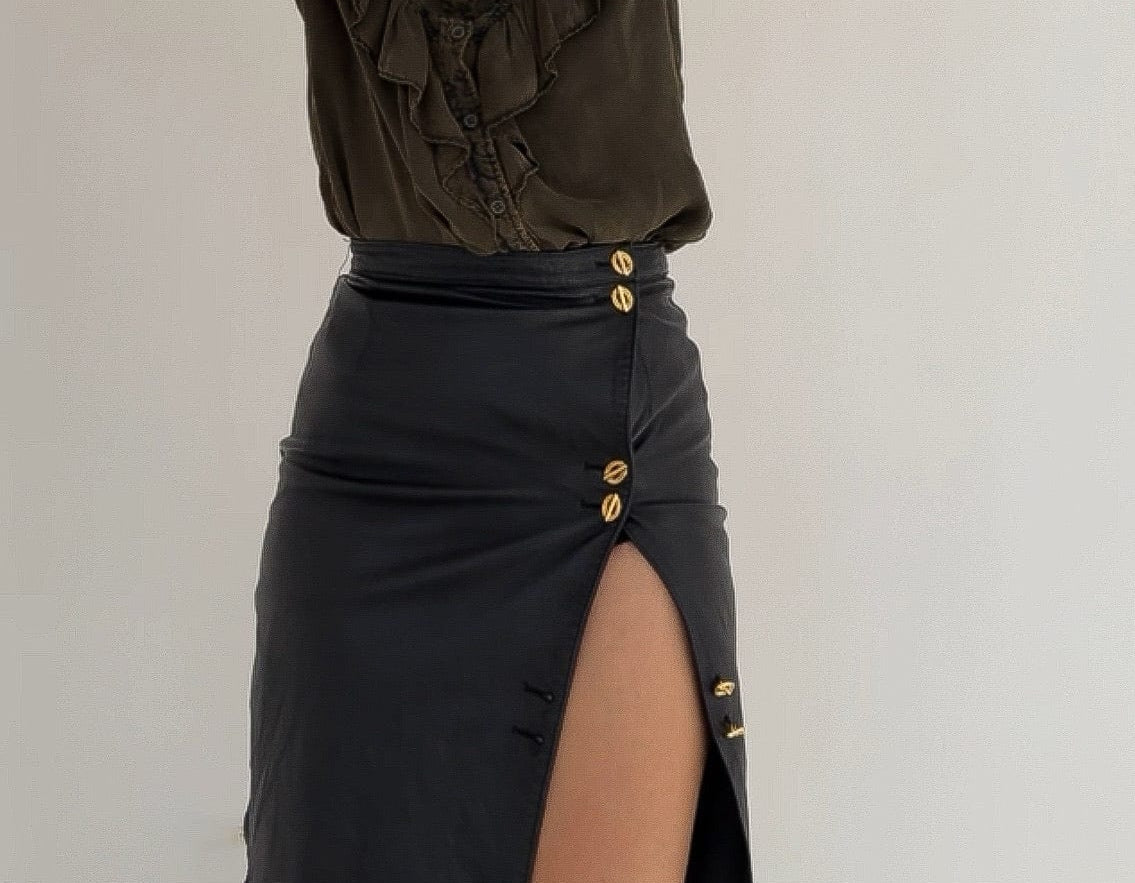 Sistergolden Ivonne Leather Skirt