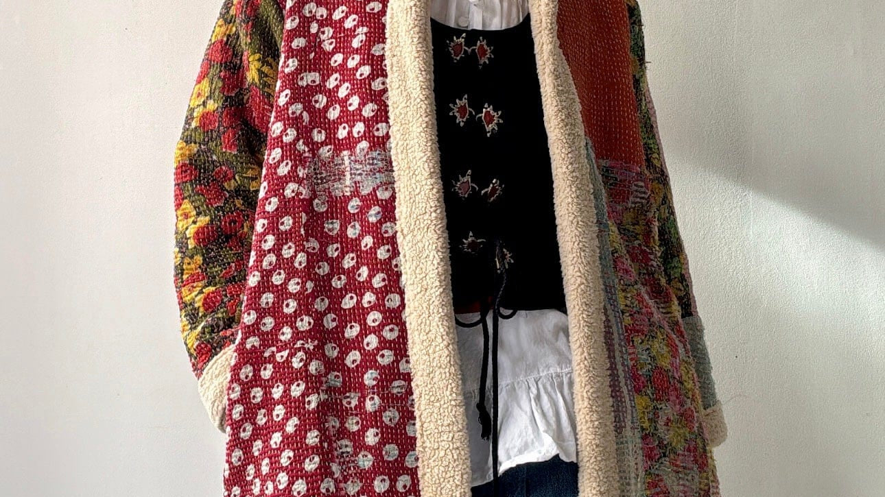 Garland Snug Kantha Coat, SisterGolden, Sistergolden
