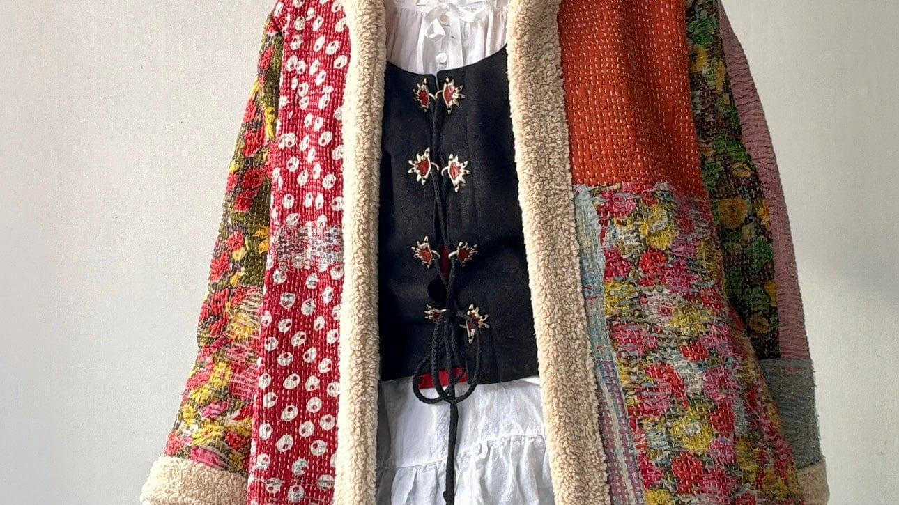 Garland Snug Kantha Coat, SisterGolden, Sistergolden