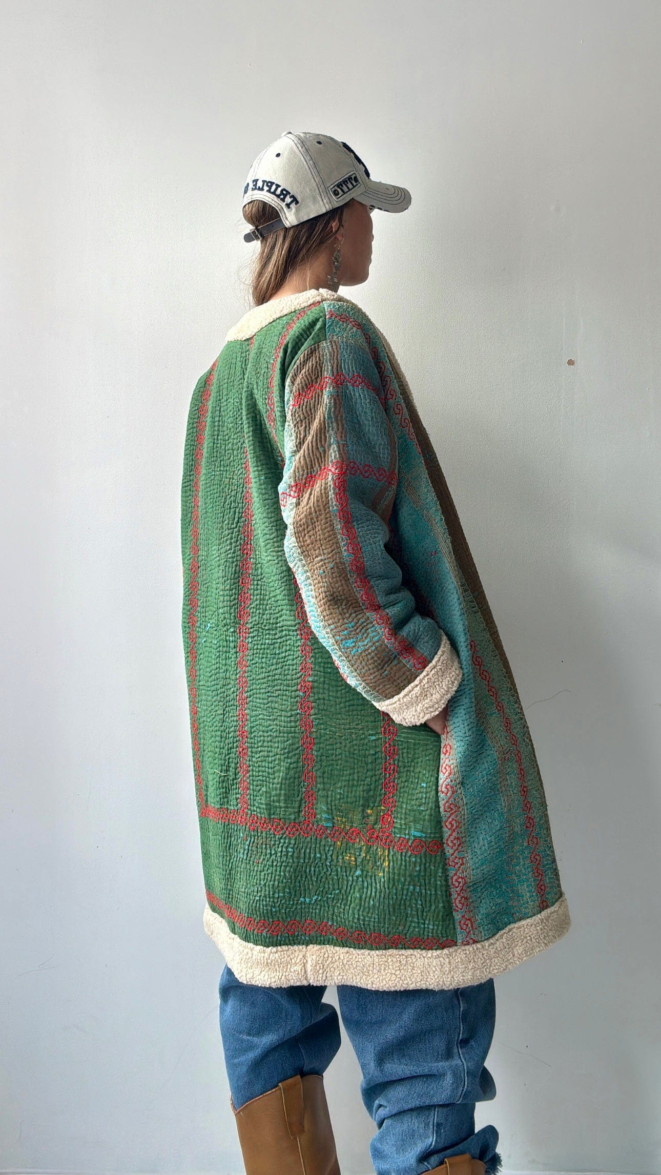 Ocean Snug Kantha Coat, SisterGolden, Sistergolden