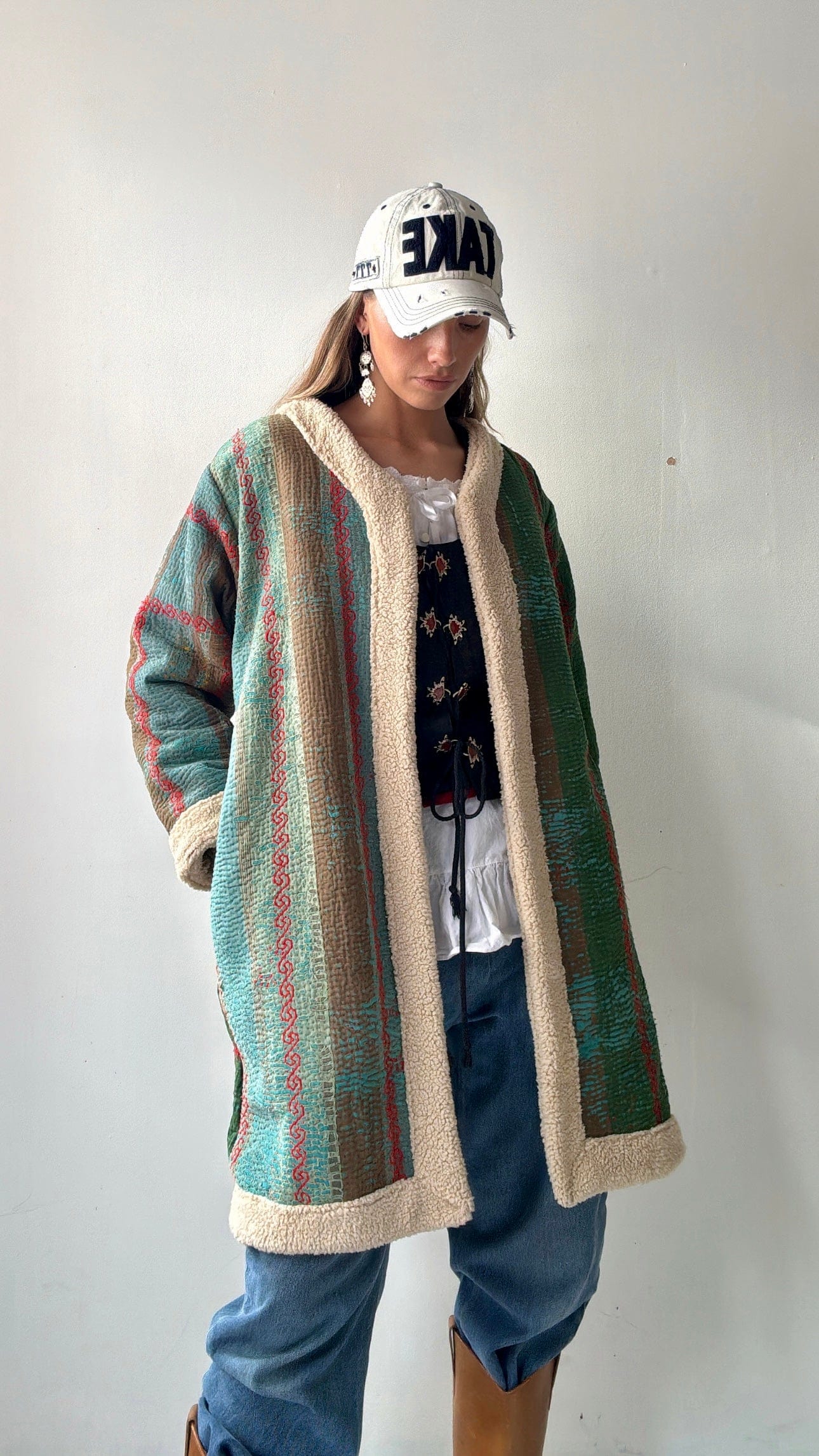 Ocean Snug Kantha Coat, SisterGolden, Sistergolden