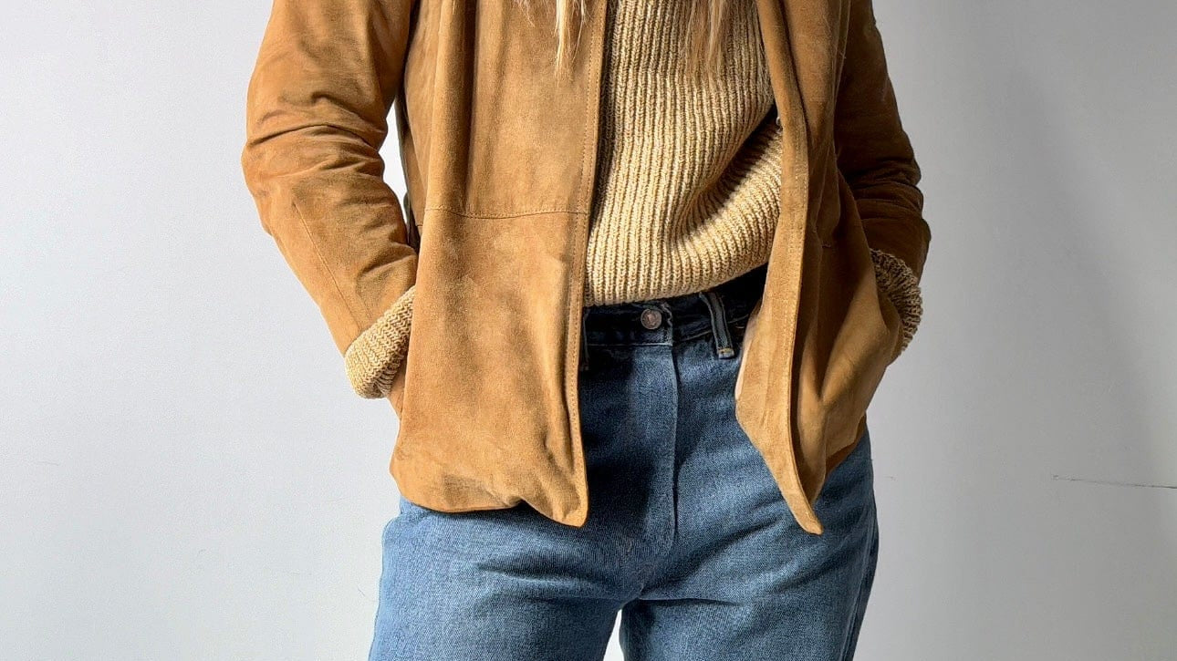 SisterGolden Jacket Sicons Vintage Suede Jacket