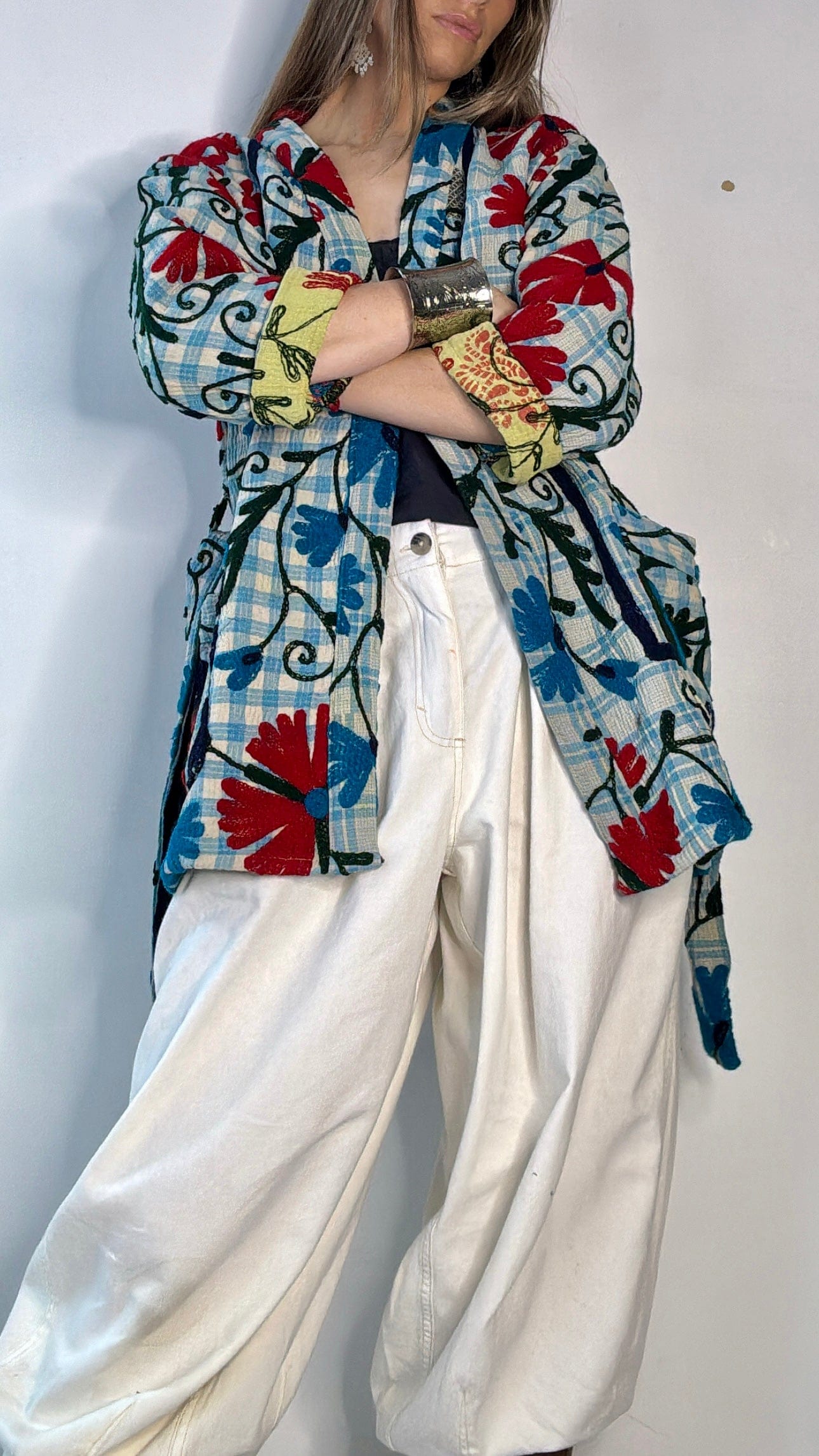 Suzani Brimstone Kantha Jacket, SisterGolden, Sistergolden