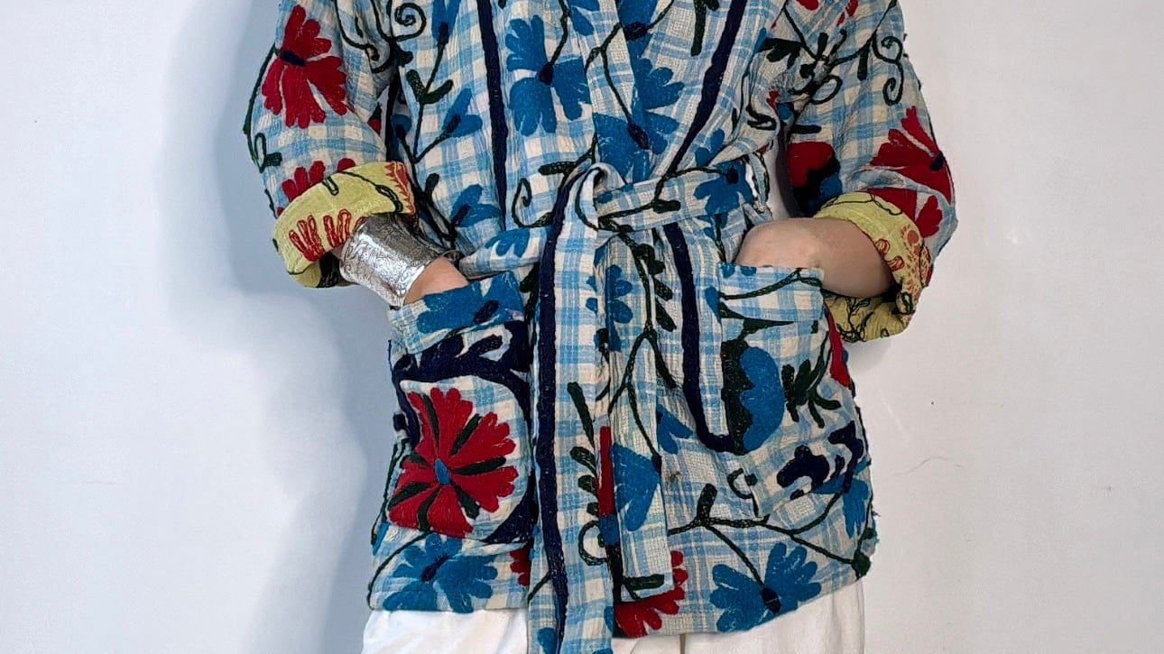 Suzani Brimstone Kantha Jacket, SisterGolden, Sistergolden