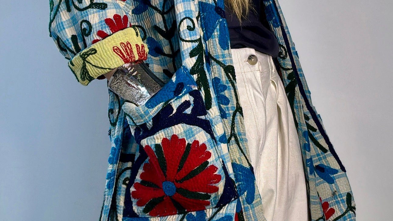 Suzani Brimstone Kantha Jacket, SisterGolden, Sistergolden