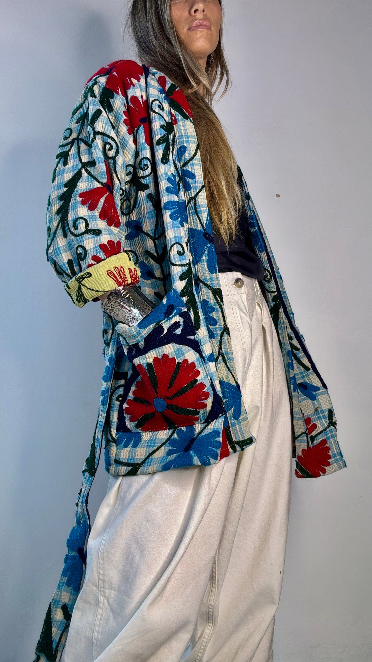 Suzani Brimstone Kantha Jacket, SisterGolden, Sistergolden
