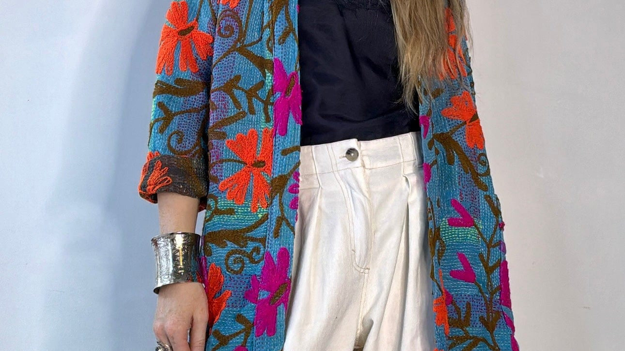 Suzani Scotch Kantha Jacket, SisterGolden, Sistergolden