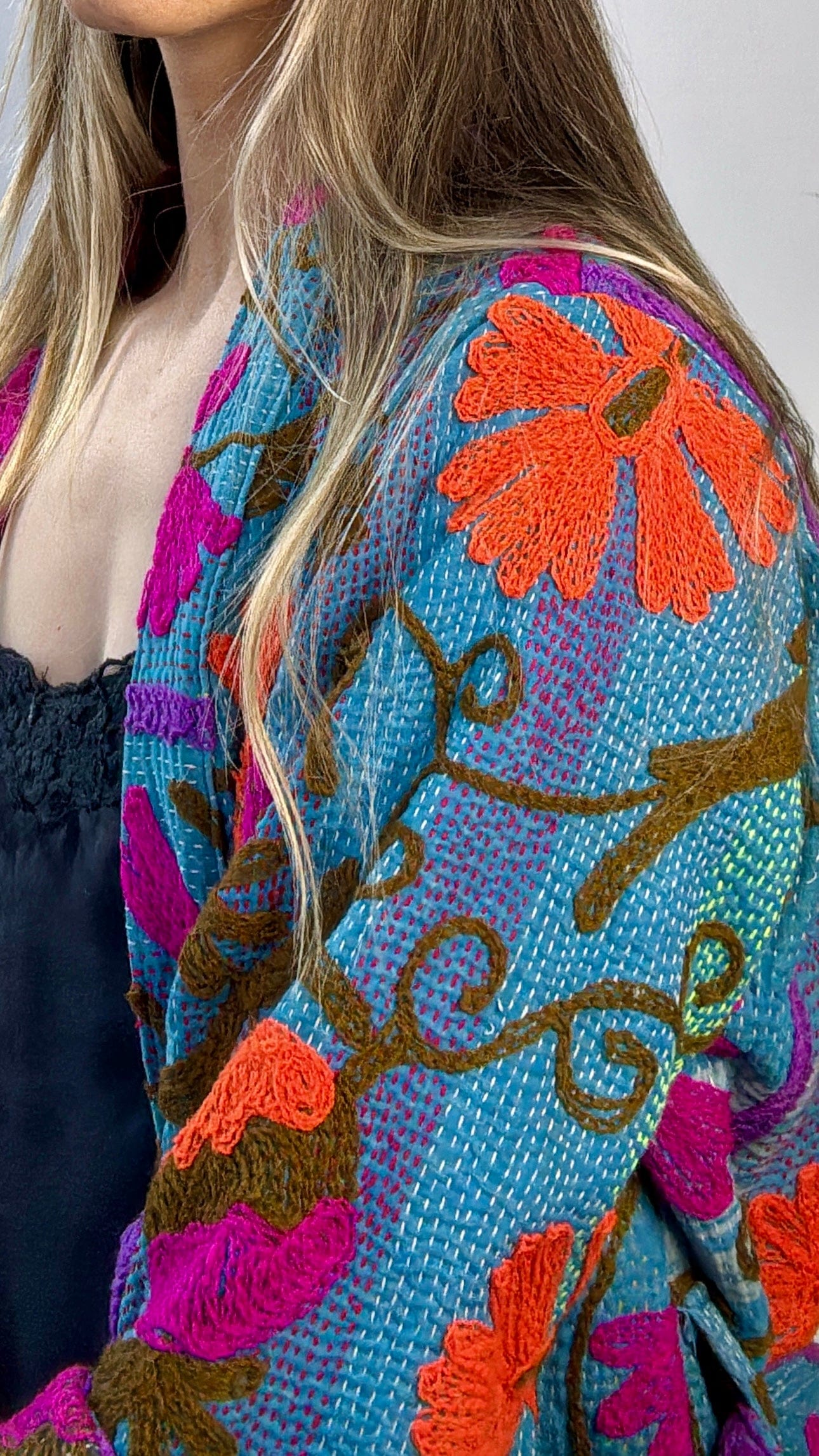 Suzani Scotch Kantha Jacket, SisterGolden, Sistergolden