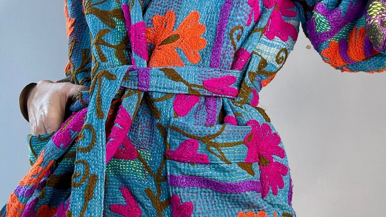 Suzani Scotch Kantha Jacket, SisterGolden, Sistergolden