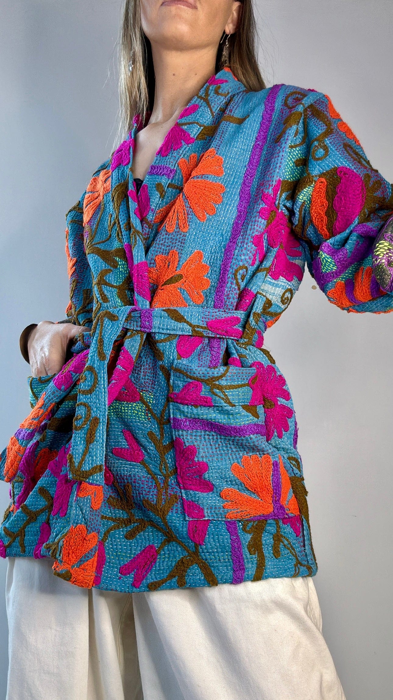 Suzani Scotch Kantha Jacket, SisterGolden, Sistergolden